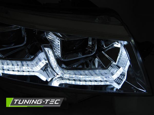 Scheinwerfer DRL LED Tagfahrlicht Lightbar für VW T6.1 Bus Bj. 2019- chrom