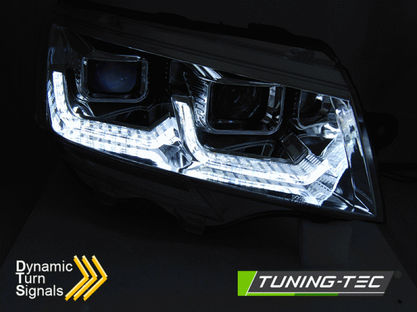 Scheinwerfer DRL LED Tagfahrlicht Lightbar für VW T6.1 Bus Bj. 2019- chrom