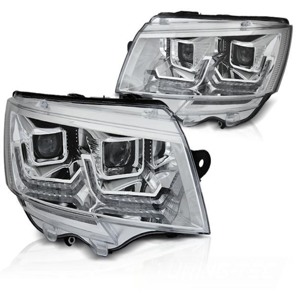 Scheinwerfer DRL LED Tagfahrlicht Lightbar für VW T6.1 Bus Bj. 2019- chrom