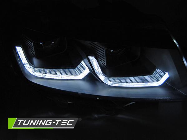 Scheinwerfer DRL LED Tagfahrlicht Lightbar für VW T6.1 Bus Bj. 2019- Schwarz