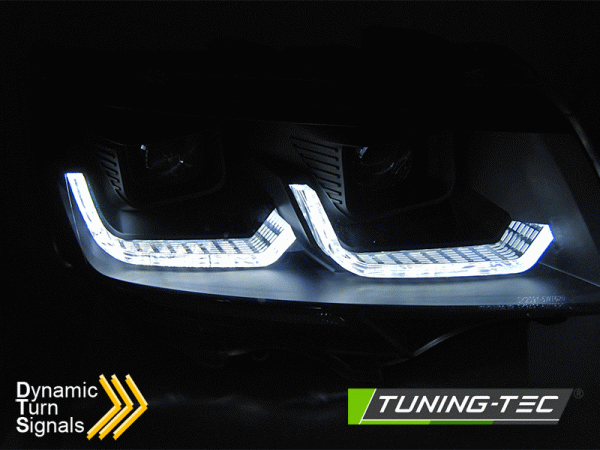 Scheinwerfer DRL LED Tagfahrlicht Lightbar für VW T6.1 Bus Bj. 2019- Schwarz
