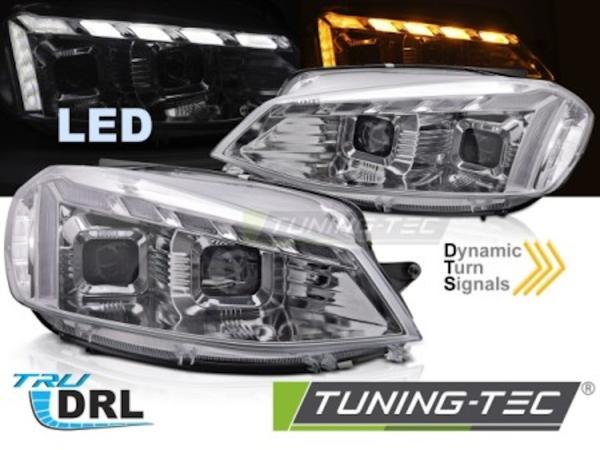 VOLL LED Scheinwerfer Tagfahrlicht für VW Golf 7.5 VII Facelift Bj. 17-20 Chrom