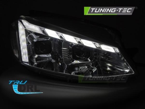 VOLL LED Scheinwerfer Tagfahrlicht für VW Golf 7.5 VII Facelift Bj. 17-20 Chrom