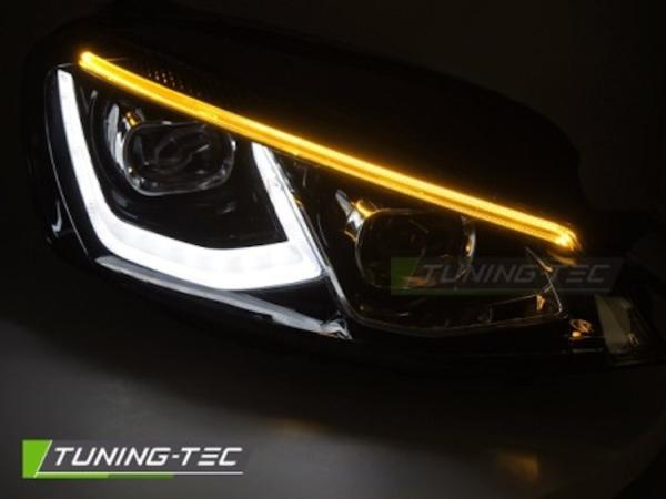 VOLL LED Scheinwerfer Set für VW Golf 7 12-17 schwarz mit dyn. Blinker