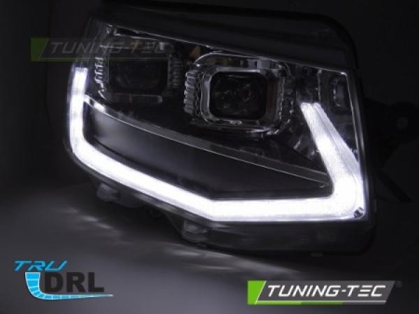Voll LED Scheinwerfer Tagfahrlicht für VW T6 Bj. 15-19 Chrom mit dynamischem LED Blinker
