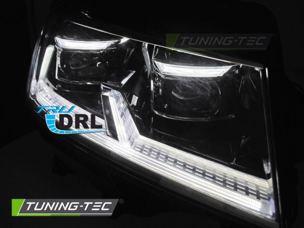 Voll LED Tagfahrlicht Scheinwerfer Set für VW T6.1 20-24 schwarz mit dynamischen LED Blinker