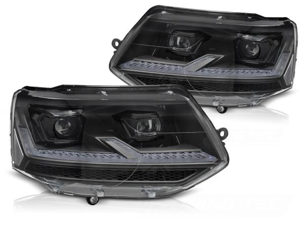 LED Tagfahrlicht Scheinwerfer passend für VW T5 GP 2010–2015 mit DRL