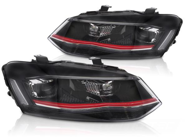 LED Upgrade Scheinwerfer passend für VW Polo 6R 6C mit dynamischem Blinker