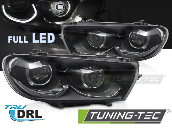 Voll LED Scheinwerfer passend für VW Scirocco III 2008-2014 Schwarz