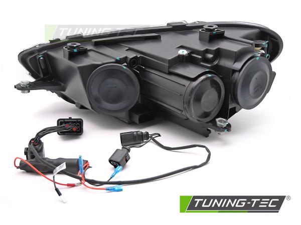 Voll LED Scheinwerfer passend für VW Scirocco III 2008-2014 Schwarz