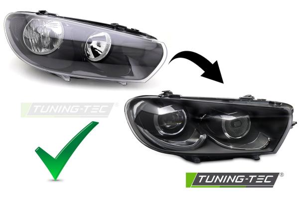 Voll LED Scheinwerfer passend für VW Scirocco III 2008-2014 Schwarz