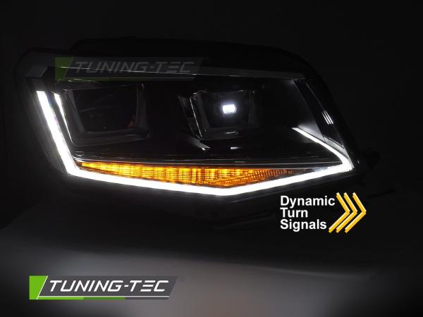 LED Tagfahrlicht Scheinwerfer passend für VW Caddy 2015-2020 Schwarz