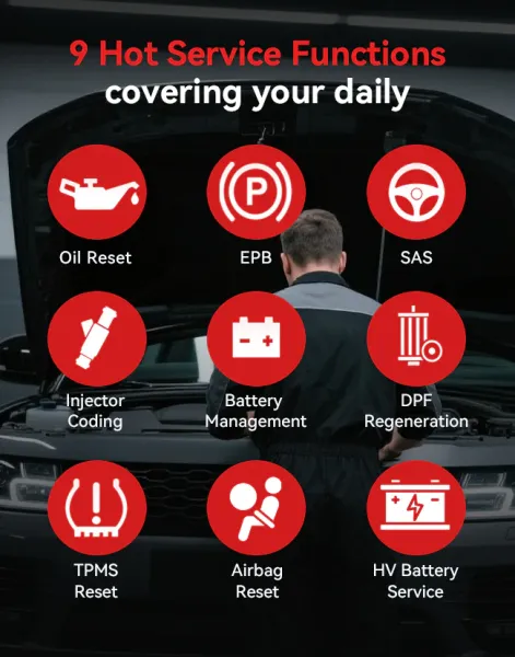 OBD2 DIAGNOSEGERÄT SCANNER iCARSOFT LR V4.0 für Land Rover / Jaguar