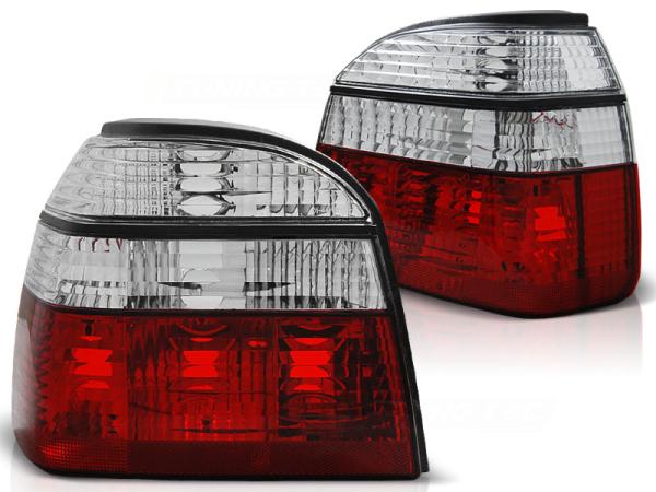 Rückleuchten für VW Golf 3 (III) 91-97 rot/weiß