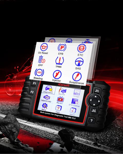 OBD2 DIAGNOSEGERÄT SCANNER iCARSOFT MB V3.0 für Mercedes / Smart