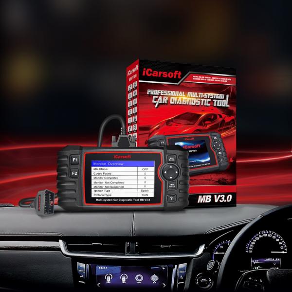 OBD2 DIAGNOSEGERÄT SCANNER iCARSOFT MB V3.0 für Mercedes / Smart