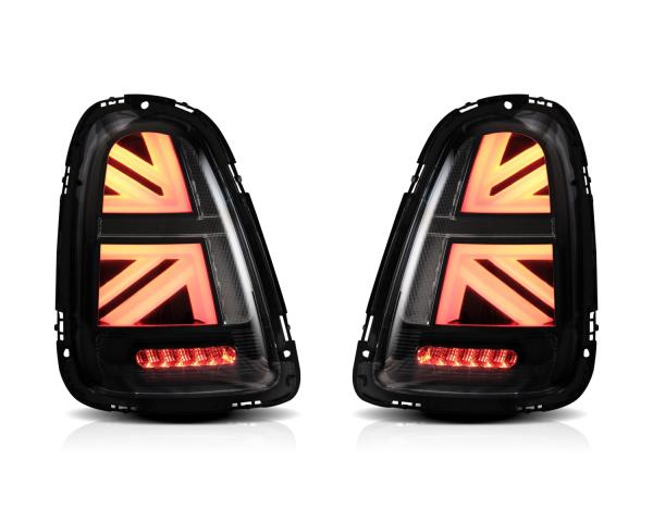 Voll LED Rückleuchten für Mini Cooper R56 R57 R58 R59 2007-2013 Klar schwarz