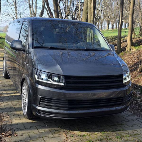 Voll Led Scheinwerfer für VW T6 15-19 schwarz 15-19 dynamischen LED Blinkern