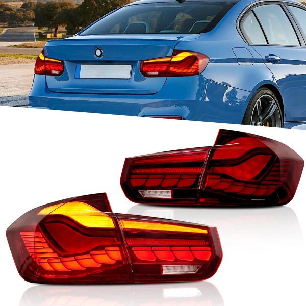 Voll LED Rückleuchten für BMW 3er F30 F35 F80 2011 - 2019 Rot in OLED Technik