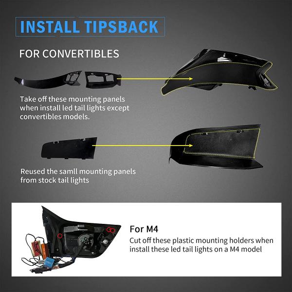Voll LED Rückleuchten für BMW F32 F33 F36 F82 Bj. 2013-2021 smoke OLED Technik