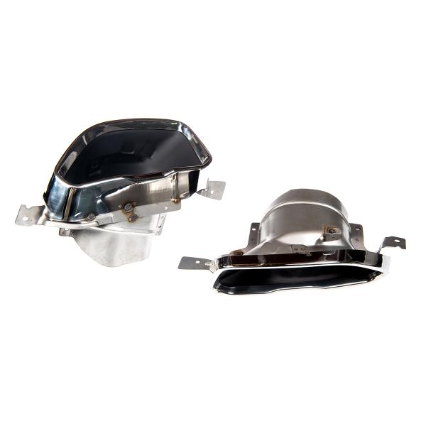 Auspuffblenden ESD Blenden chrom passt für BMW 3er G20 G21 M340i mit M-Paket