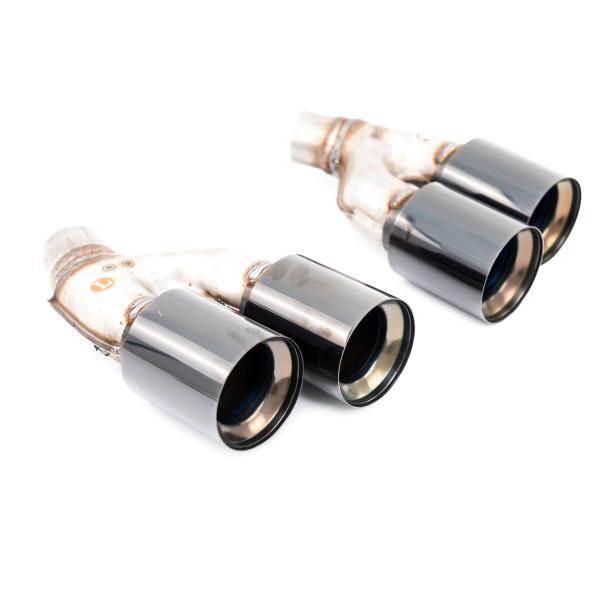 Edelstahl Endrohre Auspuff Blende Auspuffblenden für BMW G30 Limo G31 Touring