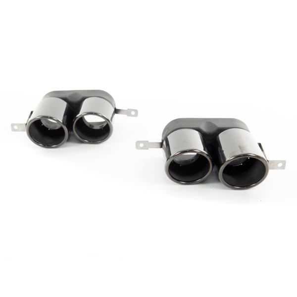 Auspuffblenden ESD Blenden Schwarz passt für BMW 3er G20 G21