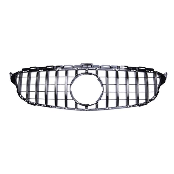 Kühlergrill Grill Black Chrom für Mercedes C Klasse W205 Sport-Panamericana GT