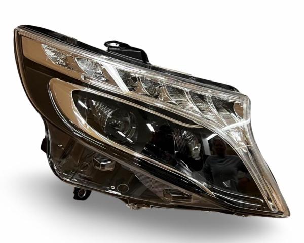 VOLL LED Tagfahrlicht Scheinwerfer + LED Rückleuchten schwarz für Mercedes V-Klasse Vito W447 14-23 Black