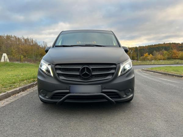VOLL LED Tagfahrlicht Scheinwerfer + LED Rückleuchten schwarz für Mercedes V-Klasse Vito W447 14-23 Black