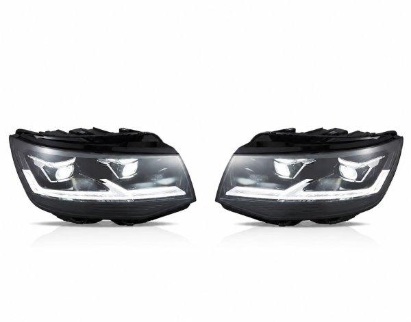 Voll Led Scheinwerfer für VW T6 15-19 schwarz ab15 -19 dynamischen LED Blinkern