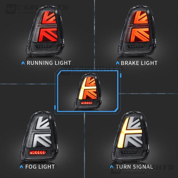 Voll LED Rückleuchten für Mini Cooper R56 R57 R58 R59 2007-2013 Smoke