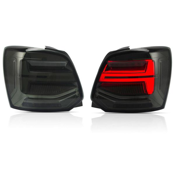 Voll LED Rückleuchten passend für VW Polo 6R 6C 2011-2017 Smoke in dynamischer Blinker